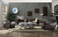 Porchester Distress Chocolate Top Grain Leather Sofa - Home Furniture And More (Brentwood, MD)