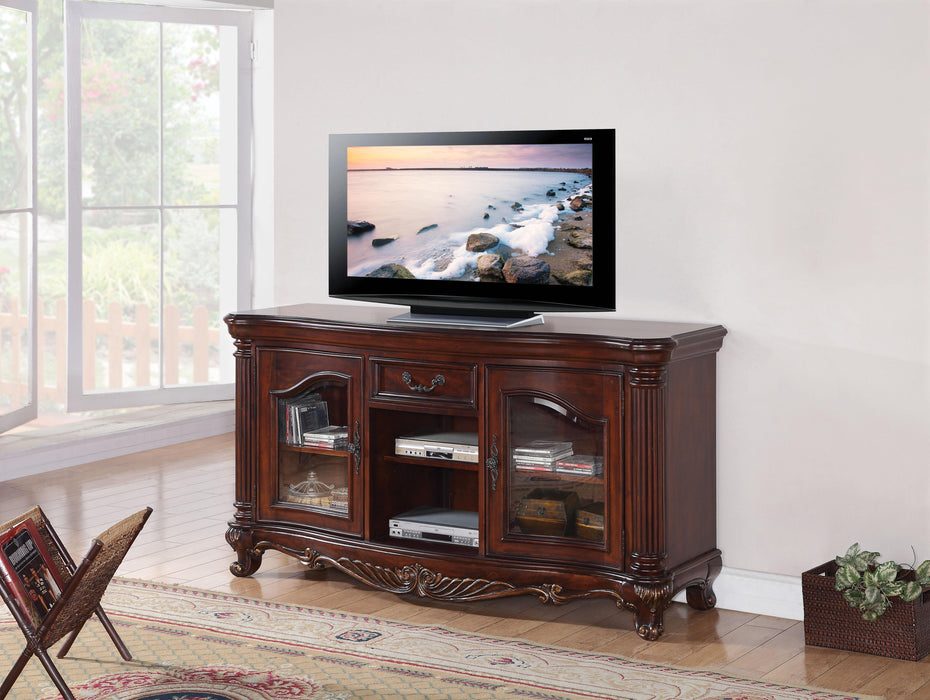 Remington Brown Cherry TV Stand - Home Furniture And More (Brentwood, MD)