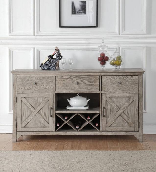 Rocky Gray Oak Server - Home Furniture And More (Brentwood, MD)
