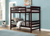 Ronnie Espresso Bunk Bed (Twin/Twin) - Home Furniture And More (Brentwood, MD)