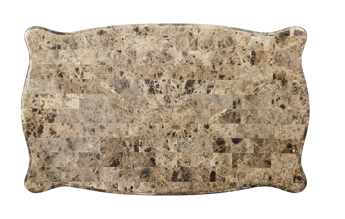 Shalisa Marble & Walnut Coffee Table - Home Furniture And More (Brentwood, MD)
