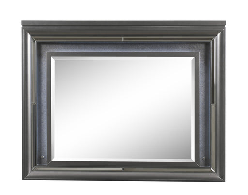 Sawyer Metallic Gray Mirror (LED) - Home Furniture And More (Brentwood, MD)