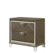 Skylar Dark Champagne Nightstand - Home Furniture And More (Brentwood, MD)