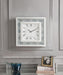 Sonia Mirrored & Faux Agate Wall Clock - Home Furniture And More (Brentwood, MD)