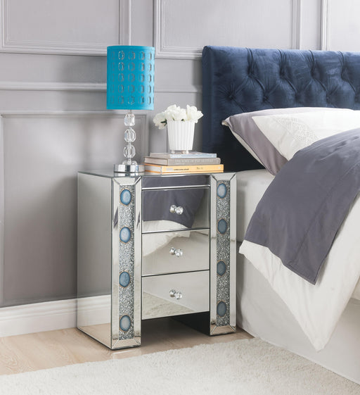 Sonia Mirrored & Faux Agate Accent Table - Home Furniture And More (Brentwood, MD)