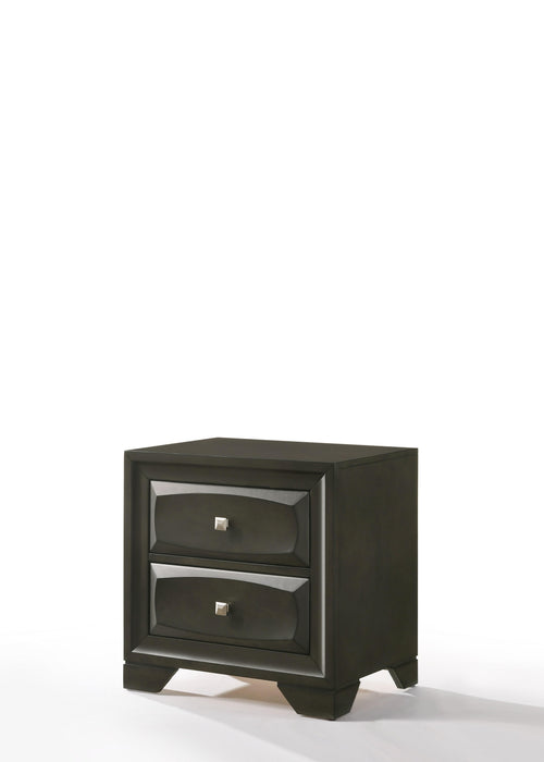 Soteris Antique Gray Nightstand - Home Furniture And More (Brentwood, MD)