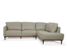 Tampa Airy Green Leather Sectional Sofa - Home Furniture And More (Brentwood, MD)