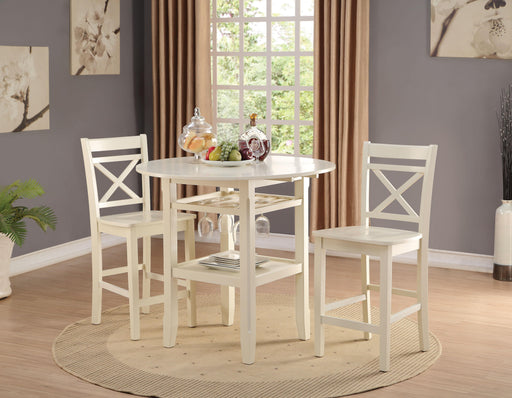 Tartys Cream Counter Height Table - Home Furniture And More (Brentwood, MD)