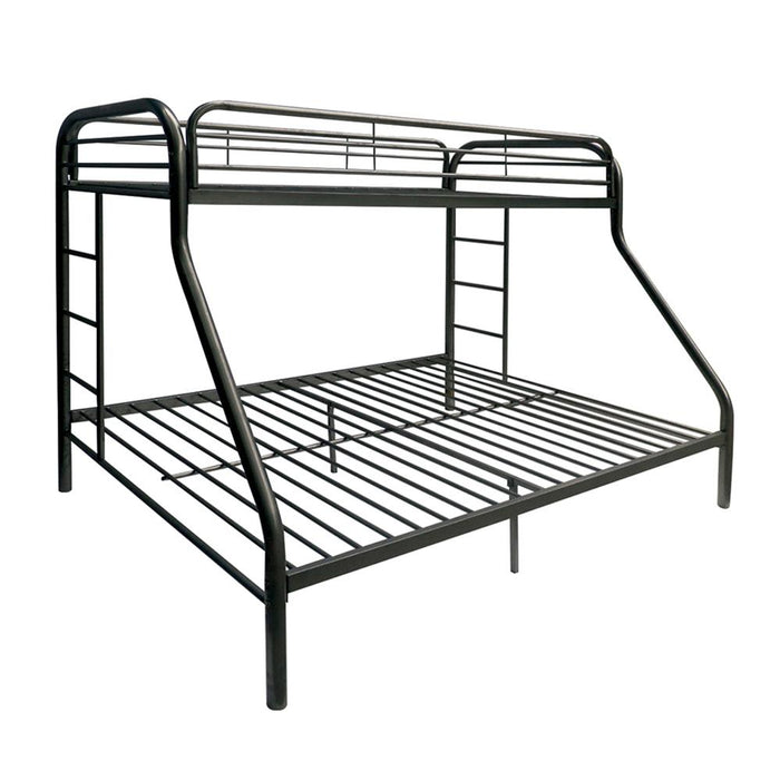 Tritan Black Bunk Bed (Twin/Full) - Home Furniture And More (Brentwood, MD)