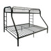 Tritan Black Bunk Bed (Twin XL/Queen) - Home Furniture And More (Brentwood, MD)