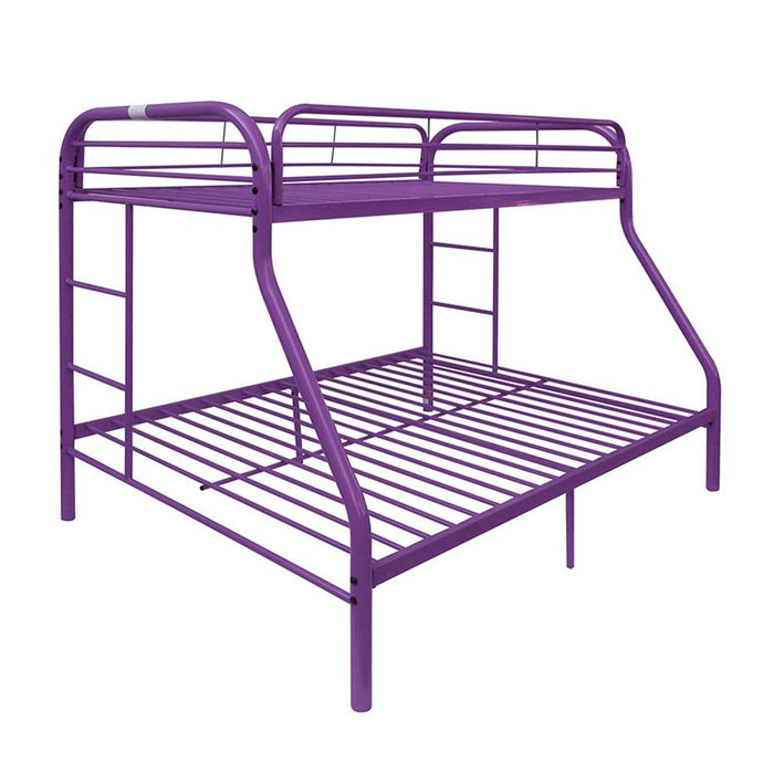 Tritan Purple Bunk Bed (Twin/Full) - Home Furniture And More (Brentwood, MD)