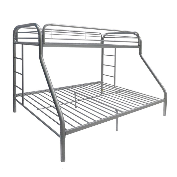 Tritan Silver Bunk Bed (Twin/Full) - Home Furniture And More (Brentwood, MD)