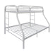 Tritan White Bunk Bed (Twin/Full) - Home Furniture And More (Brentwood, MD)