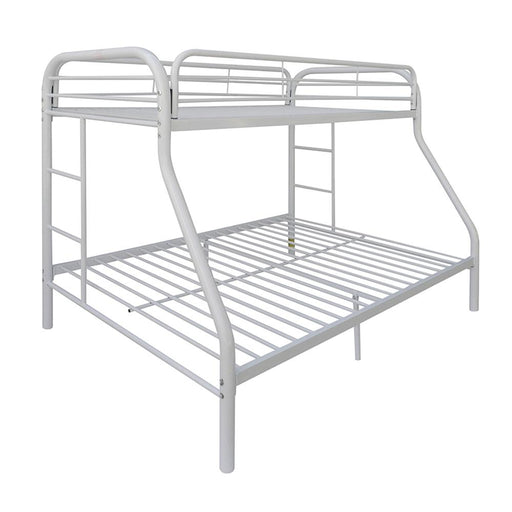 Tritan White Bunk Bed (Twin XL/Queen) - Home Furniture And More (Brentwood, MD)