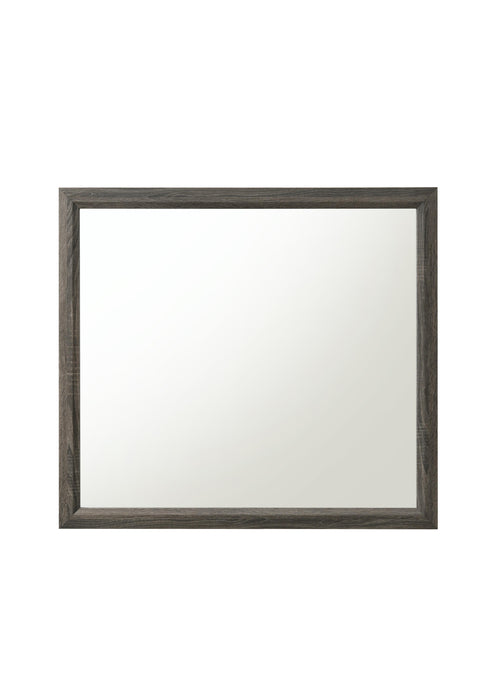 Valdemar Weathered Gray Mirror - Home Furniture And More (Brentwood, MD)