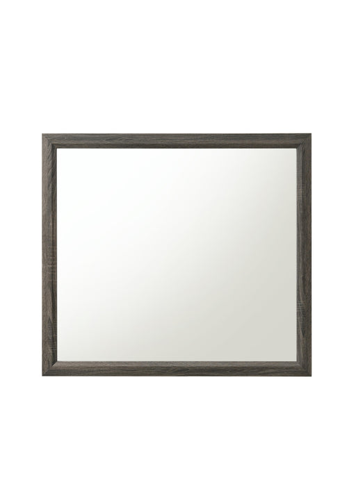 Valdemar Weathered Gray Mirror - Home Furniture And More (Brentwood, MD)