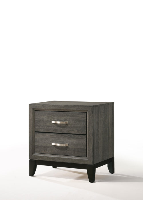 Valdemar Weathered Gray Nightstand - Home Furniture And More (Brentwood, MD)