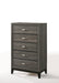 Valdemar Weathered Gray Chest - Home Furniture And More (Brentwood, MD)