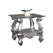Versailles Antique Platinum & Clear Glass End Table - Home Furniture And More (Brentwood, MD)