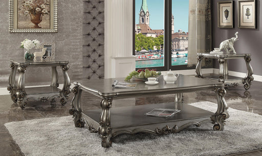 Versailles Antique Platinum Coffee Table - Home Furniture And More (Brentwood, MD)