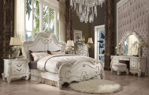 Versailles Bone White Queen Bed - Home Furniture And More (Brentwood, MD)