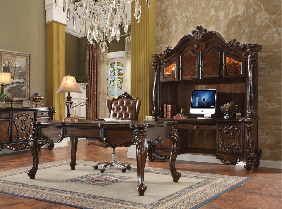 Versailles Cherry Oak Computer Desk & Hutch - Home Furniture And More (Brentwood, MD)
