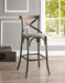 Zaire Antique Copper & Antique Oak Bar Chair (1Pc) - Home Furniture And More (Brentwood, MD)