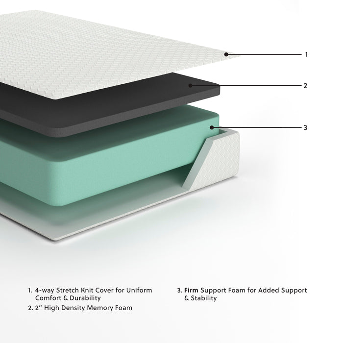 Chime 12 Inch Memory Foam Mattress in a Box - Home Furniture And More (Brentwood, MD)