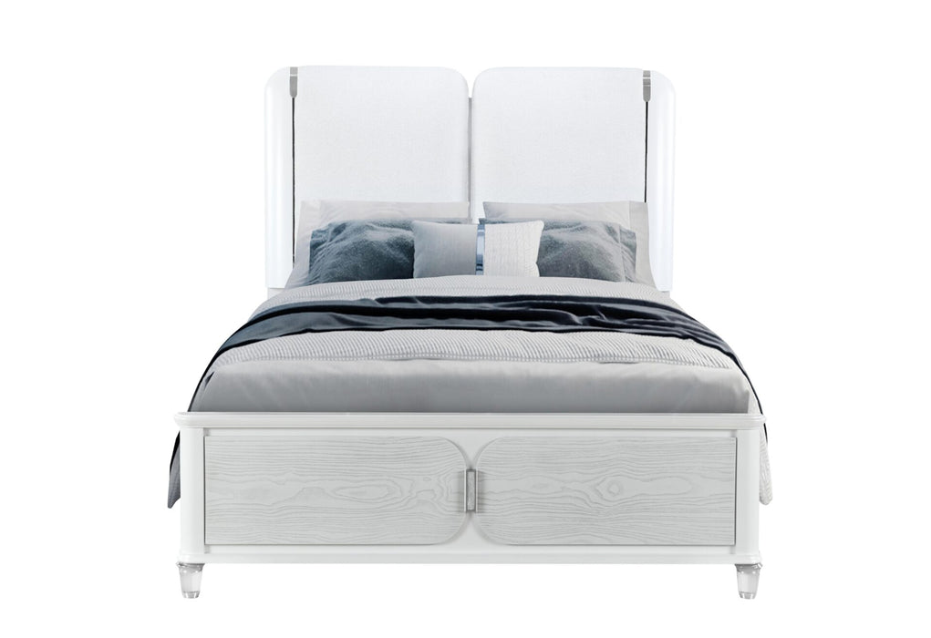 Apollo Grey Bed - Home Furniture And More (Brentwood, MD)