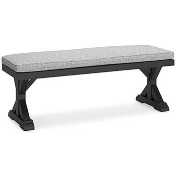 Beachcroft Outdoor Bench with Cushion - Home Furniture And More (Brentwood, MD)