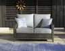 Elite Park Outdoor Loveseat with Cushion - Home Furniture And More (Brentwood, MD)