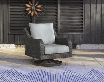 Elite Park Outdoor Swivel Lounge with Cushion - Home Furniture And More (Brentwood, MD)