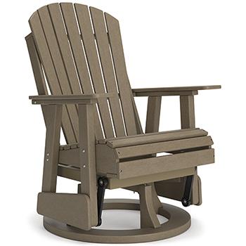 Hyland wave Outdoor Swivel Glider Chair - Home Furniture And More (Brentwood, MD)
