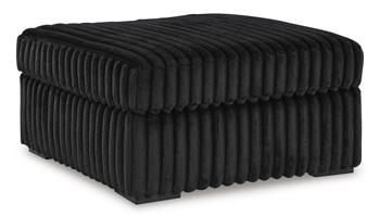 Midnight-Madness Oversized Accent Ottoman - Home Furniture And More (Brentwood, MD)