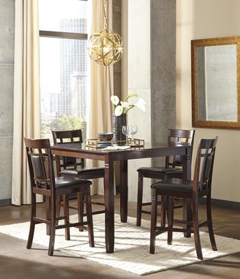 Bennox Counter Height Dining Table and Bar Stools (Set of 5) - Home Furniture And More (Brentwood, MD)