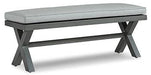 Elite Park Outdoor Bench with Cushion - Home Furniture And More (Brentwood, MD)