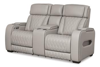 Boyington Power Reclining Loveseat with Console - Home Furniture And More (Brentwood, MD)