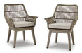 Beach Front Arm Chair with Cushion (Set of 2) - Home Furniture And More (Brentwood, MD)