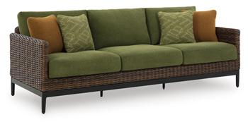 Horizon Hall Outdoor Sofa with Cushion - Home Furniture And More (Brentwood, MD)