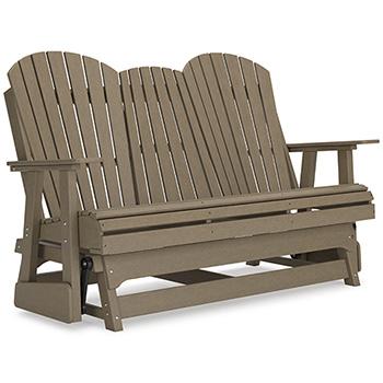 Hyland wave Outdoor Glider Loveseat - Home Furniture And More (Brentwood, MD)