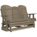 Hyland wave Outdoor Glider Loveseat - Home Furniture And More (Brentwood, MD)