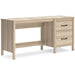 Battelle 60" Home Office Desk with Return - Home Furniture And More (Brentwood, MD)