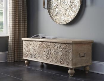 Fossil Ridge Storage Bench - Home Furniture And More (Brentwood, MD)