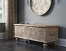Fossil Ridge Storage Bench - Home Furniture And More (Brentwood, MD)