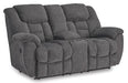 Foreside Reclining Loveseat with Console - Home Furniture And More (Brentwood, MD)