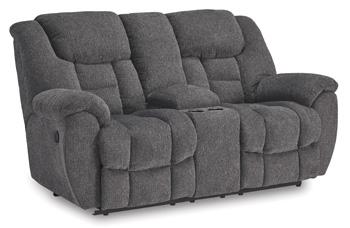 Foreside Reclining Loveseat with Console - Home Furniture And More (Brentwood, MD)