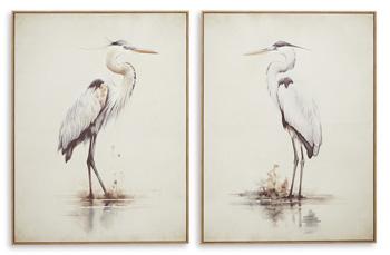 Aubinell Wall Art (Set of 2) - Home Furniture And More (Brentwood, MD)