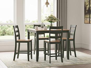 Gesthaven Counter Height Dining Table and 4 Barstools (Set of 5) - Home Furniture And More (Brentwood, MD)