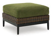 Horizon Hall Outdoor Ottoman with Cushion - Home Furniture And More (Brentwood, MD)
