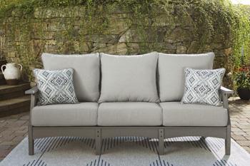 Visola Outdoor Sofa and Loveseat Set - Home Furniture And More (Brentwood, MD)